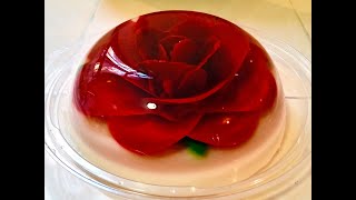 Como se hace una gelatina de Rosa inyectada How to make injected rose gelatin