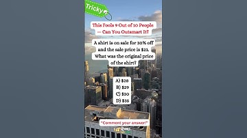 Can You Solve This Riddle | SAT Percentage Puzzle | 80% Get It WRONG! #shorts #math #riddlemathworld