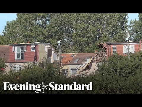 House collapses amid fire and explosion in Croydon