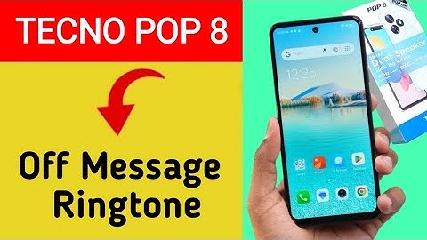 How to turn off message ringtone Tecno pop 8, message sound band kaise karen, message problem
