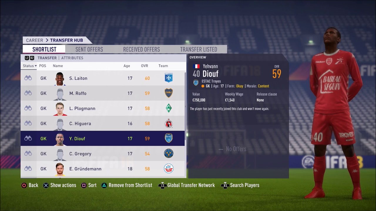 FIFA 18 Best Young GKs To Buy In English League 2 With High Potential **Updated**