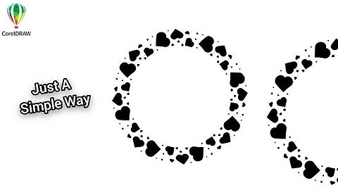 Repeating Heart Around Circle In CorelDRAW | CorelDRAW Tutorial | MS CorelDraw