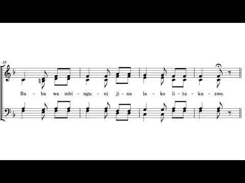 6 Baba Yetu Kamba Mass Music Sheet Sam Ochieng Mak Okeyo