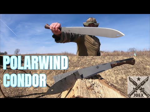 CONDOR POLARWIND MACHETE - JOE FLOWERS DESIGN - 1075 CARBON - DESTRUCTION TEST - UNTIL IT BREAKS
