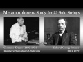 R. Strauss: Metamorphosen, Krauss & BambergSO (1953) R. シュトラウス メタモルフォーゼン クラウス