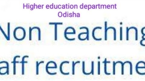 OSSC NON TEACHING POST. LIBRARIAN, PET, LAB ASSISTANT.. HIGHER EDUCATION DEPARTMENT,  ODISHA #ossc