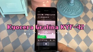 ₊˚⊹ ᰔ Kyocera Gratina kyf-42 Flip phone⋆.˚✮🎧✮˚.⋆|| Aesthetebluey