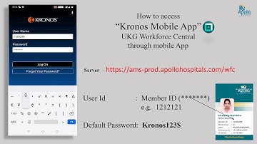 UKG  Kronos Mobile App   1