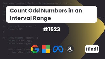 Count Odd Numbers in an Interval Range | Leetcode 1523 | DSA | Hindi | Code With Deepak