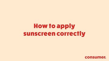 How to apply sunscreen correctly