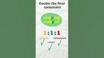 Doubling the Final Consonant | EasyTeaching #englishlearning #englishvocabulary #esl