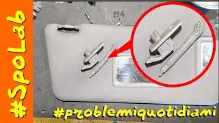 Parasole Fiat Panda - Si è rotto e l'ho dovuto ricostruire. Fiat Panda Sun Visor