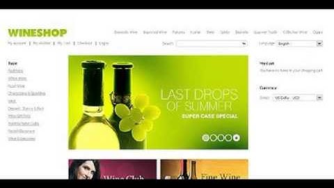 Preview White Magento Wine Theme by Hugo TMT