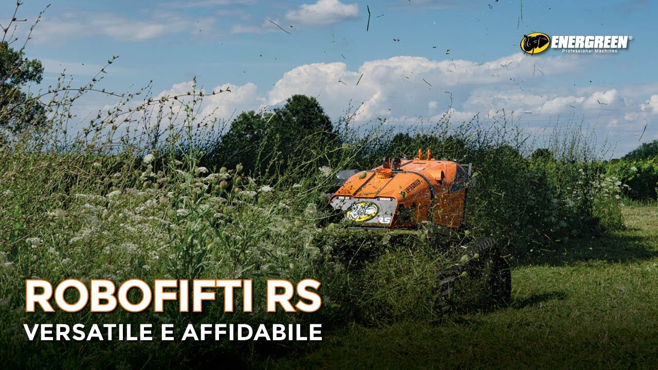 ROBOFIFTI RS sempre più Agile e Versatile | Radiocomandato da 50  con testata da Erba |