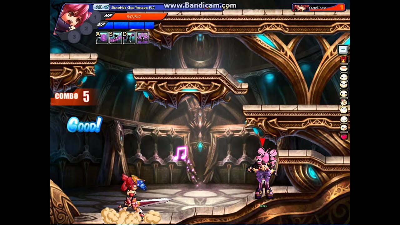 Grand Chase Rebirth: All of Amy's 4th Bar Moves