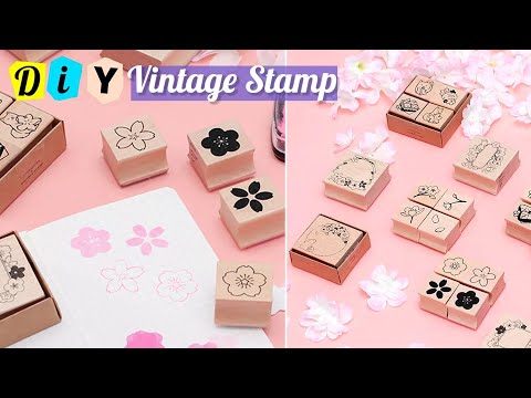 Make Vintage Stamps at Home Using Clay - Journal Supplies! - YouTube