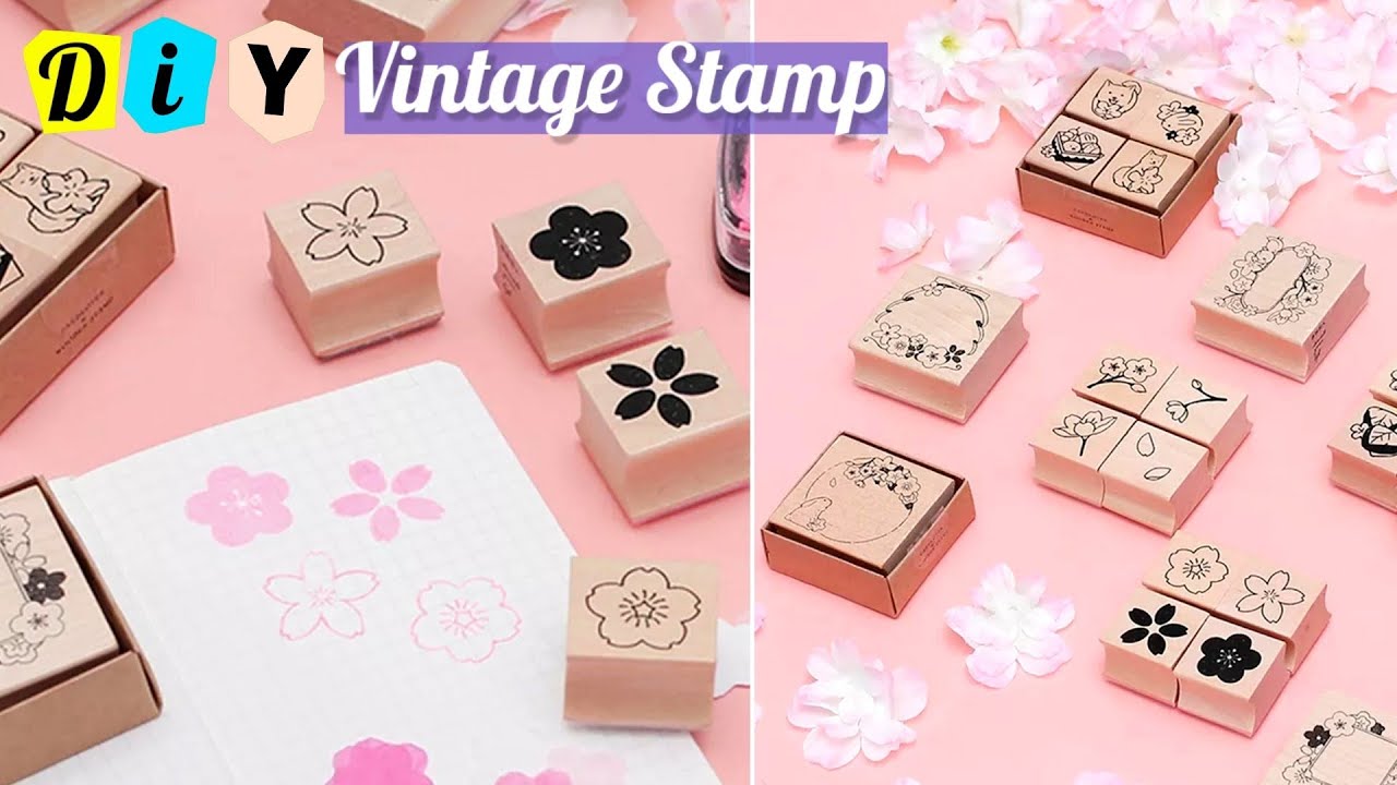 Make Vintage Stamps at Home Using Clay Journal Supplies! YouTube