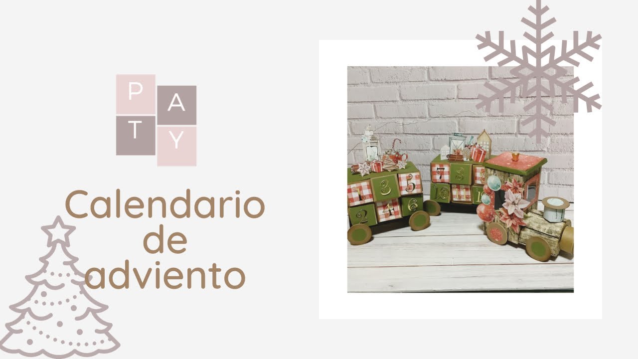 Cartonaje-scrapbook Calendario de adviento con @mintaypapers