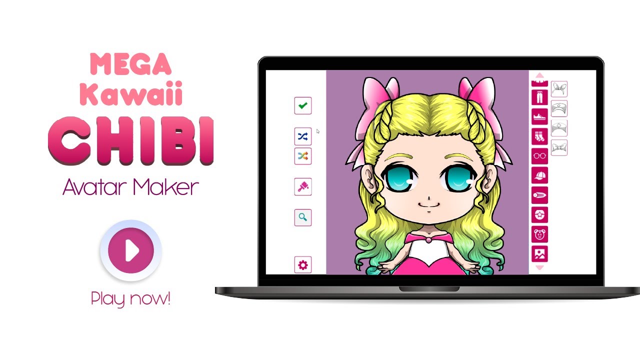 Mega Kawaii Chibi Avatar Maker - WEBGL Promo Video 