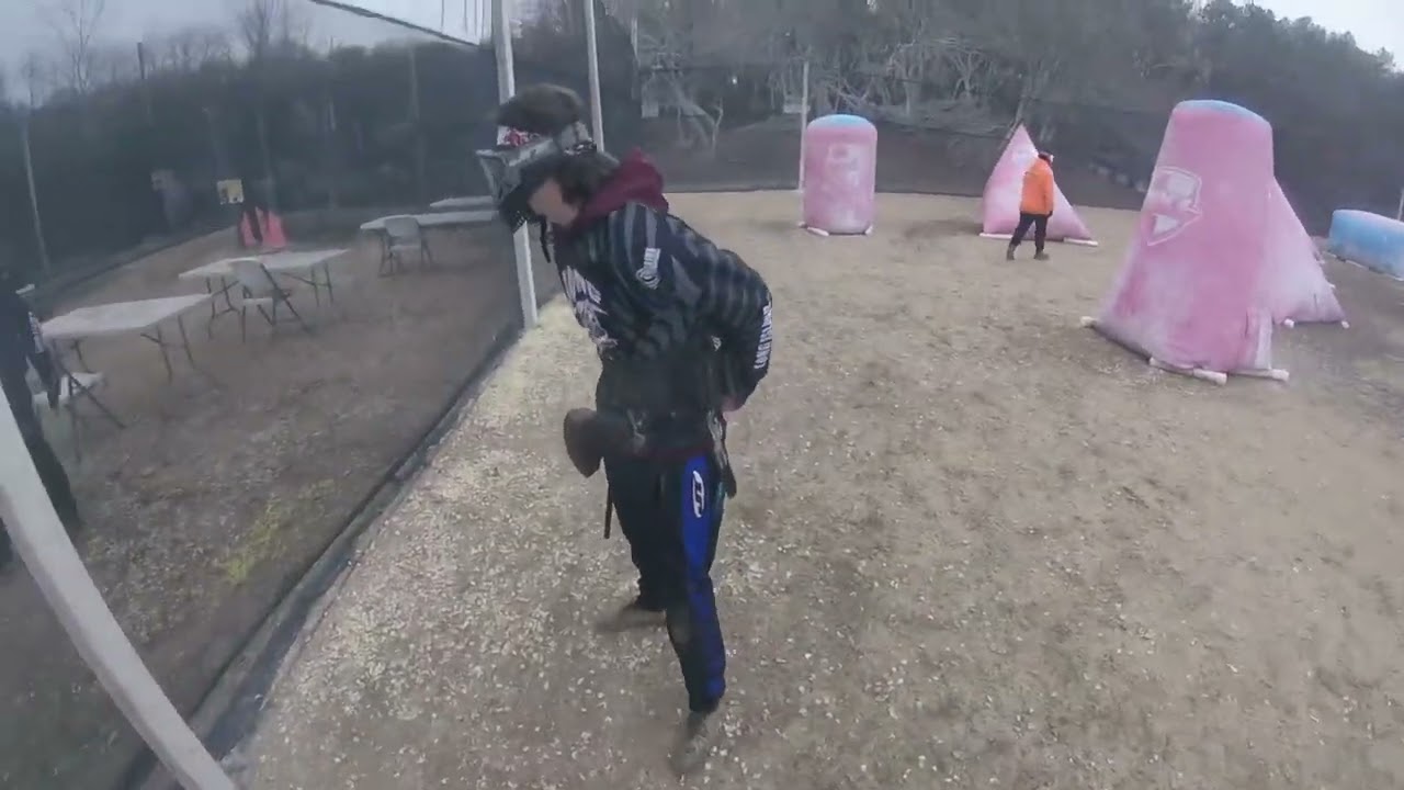 Practice at high velocity paintball