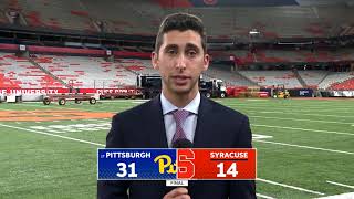 Syracuse Loses Season Finale to #17 Pittsburgh