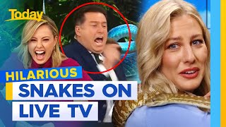 10 times reptiles terrified hosts on live TV  | Today Show Australia