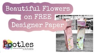 Beautiful Flowers on FREE Designer Paper