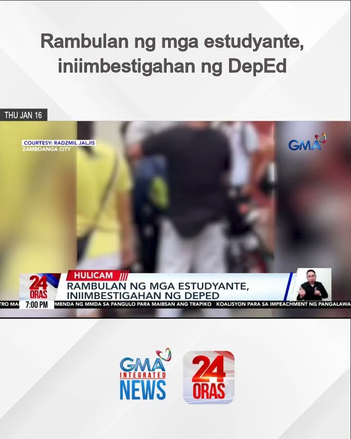 Rambulan ng mga estudyante, iniimbestigahan ng DepEd | 24 Oras