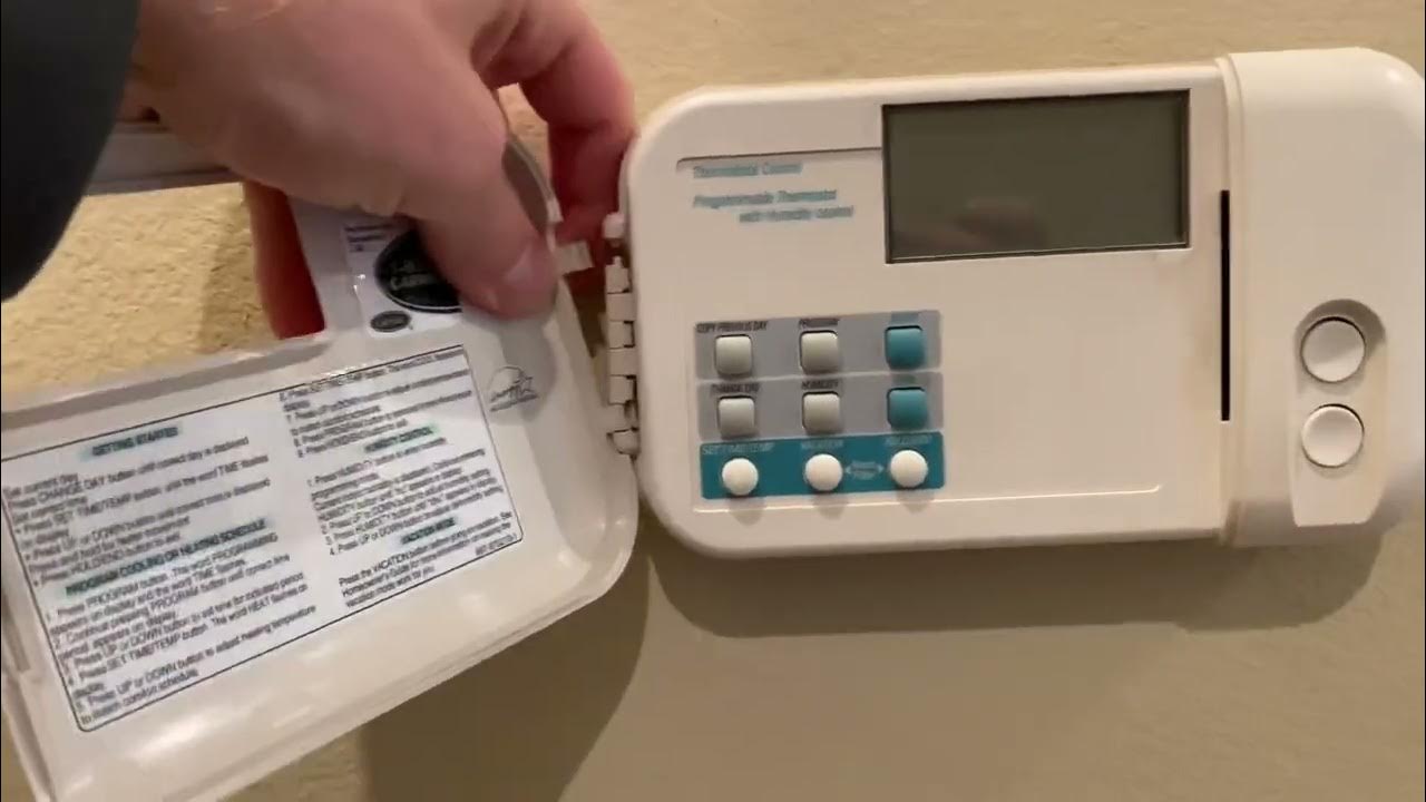 How to remove Carrier Thermidistat Thermostat YouTube