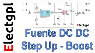 stemme Gør det ikke Compose Fuente DC DC Step Up - Boost - Casera muy simple - power supply - YouTube