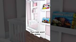 Twin baby room reveal #bloxburg #bloxburgbuilds Twin baby room reveal #bloxburg #bloxburgbuilds