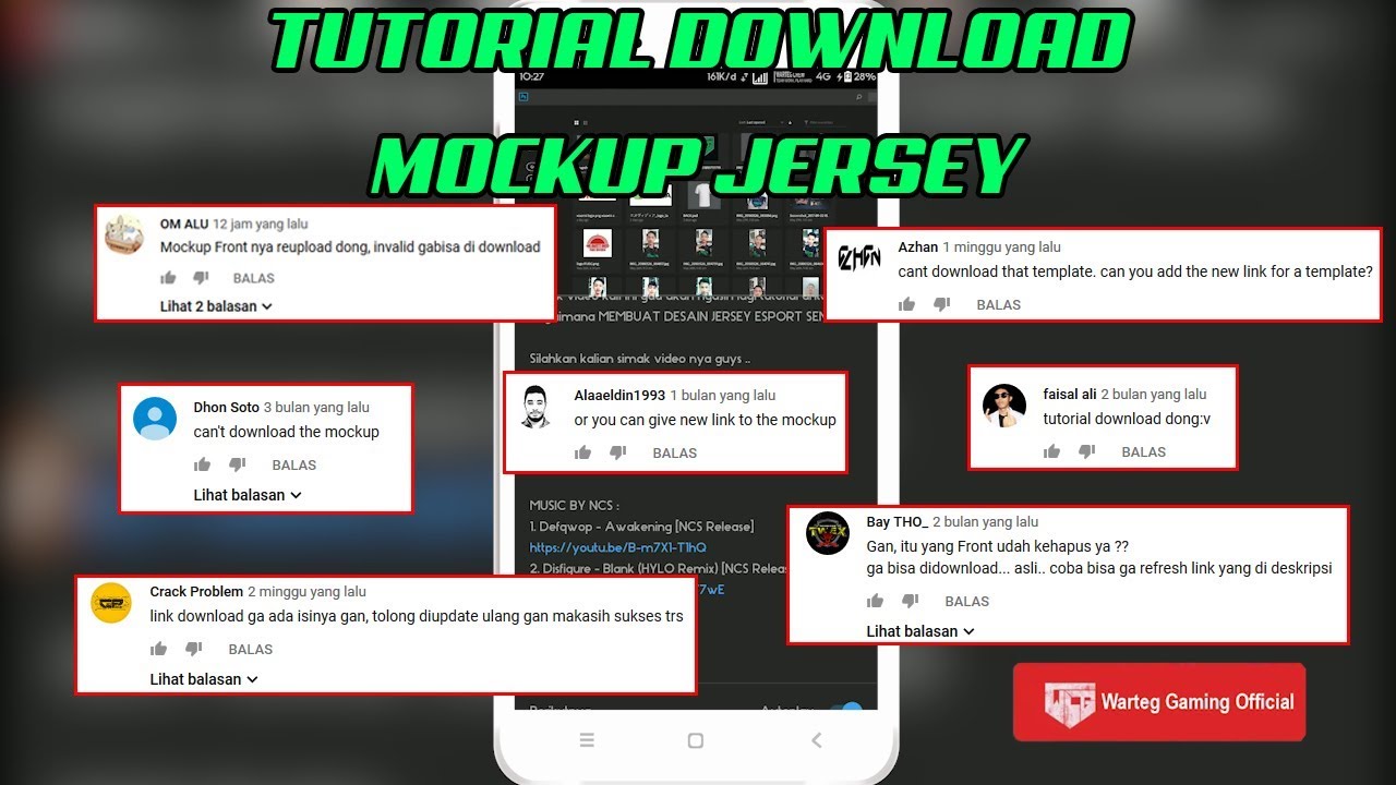 Download TUTORIAL DOWNLOAD MOCKUP JERSEY - YouTube