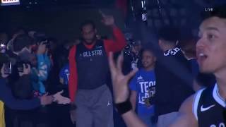 Team LeBron Players - Introductions 2020 NBA All Star Practice