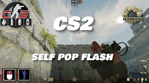 CS2 - Flash Ancient  Long to Ramp B Site (self pop flash)