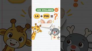 Apprendre les syllabes en jouant : devine le mot ! (3-5 ans) #girafoufou #maternelle #dessinanimé