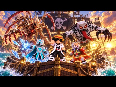 1000 YOUTUBER JADI BAJAK LAUT ONEPIECE DI MINECRAFT VS BAJAK LAUT VENOM DAJJAL!
