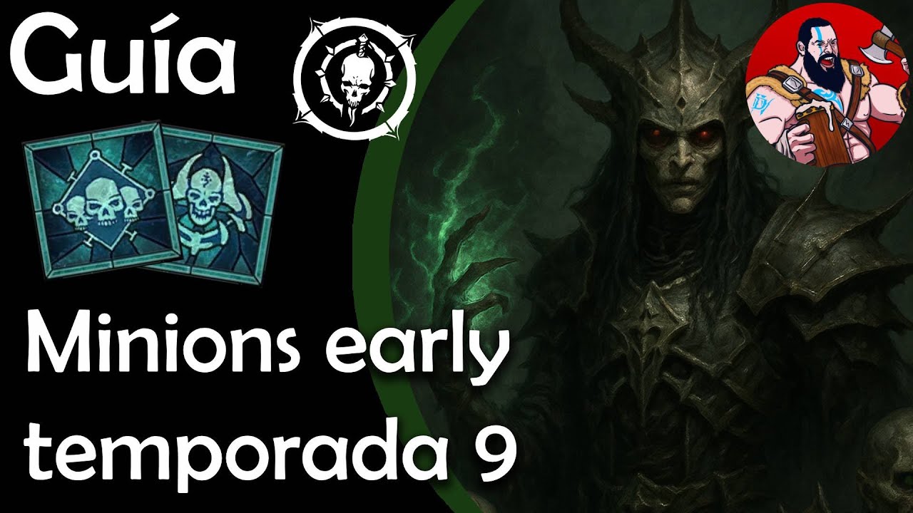 DIABLO IV | PRE-TEMPORADA 9 | GUÍA NIGROMANTE MINIONS PARA EL EARLY y MID GAME