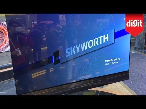 Skyworth 65-inch 4K OLED Wallpaper TV - First Look from CES 2020