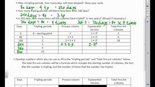 Unit 5   Graphing and Analyzing Exponential Functions Review Guide