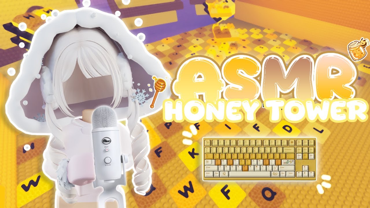 🍯 { roblox asmr } but.. it's KEYBOARD ASMR HONEY TOWER