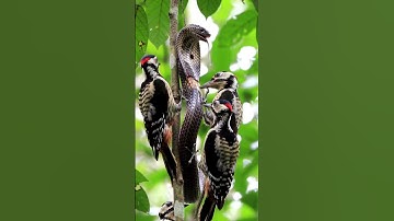 Flock of Birds vs Snake 🐦🐍 | Giant Python Attack! #shortvideo #shorts #birds