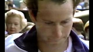 Bud Mr Tennis Collins interviews McEnroe -  Wimbledon 1984 Final