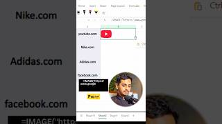 Insert social media icon in Excel ⚡️#excel #office #spreadsheet