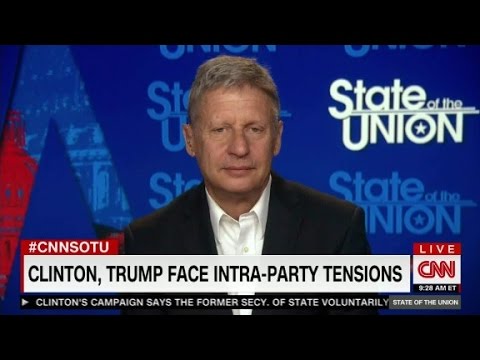 Libertarian Presidential Candidate Gary Johnson (Full CNN interview)