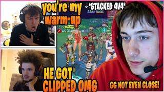 PETERBOT In DISBELIEF After CLIX EMBARRASSES HIM & The WORLD'S BEST ZONE WARS Player In 4v4 WAGER!