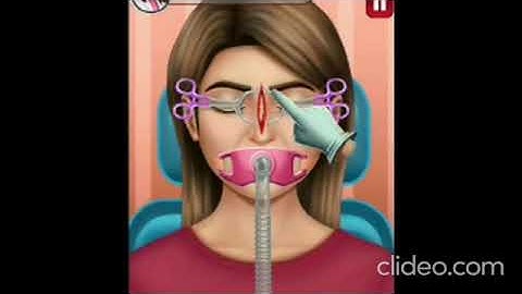 Nose surgery animation ASMR video
