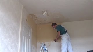 Dry Scraping Anaglypta Wallpaper