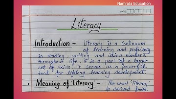 Essay over geletterdheid in het Engels / Essay over geletterdheid schrijven / Essay over geletter...