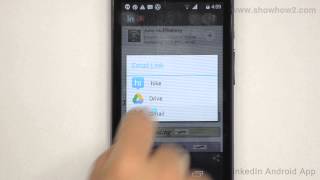 LinkedIn Android App - How To Share A News Item
