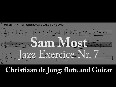 Sam Most: Jazz flute  Exercice, Nr 7 (Christiaan de Jong)